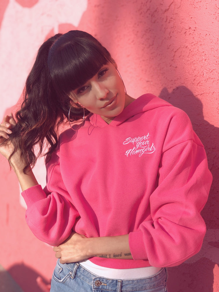 💖LIMITED Support Your Homegirls Cropped Hoodie 💖