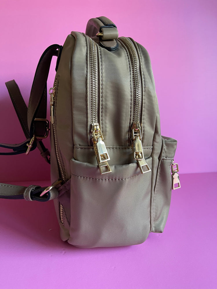 Support Your Homegirl Backpack in champagne color. Hire Women Latina-owned business